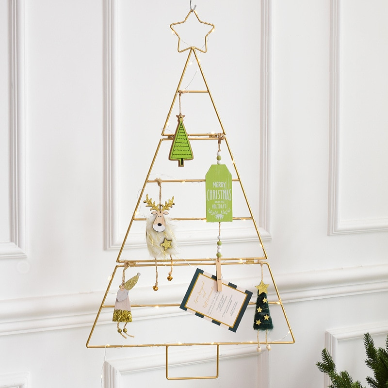 Wall Hanging Iron Nordic Style Christmas Tree