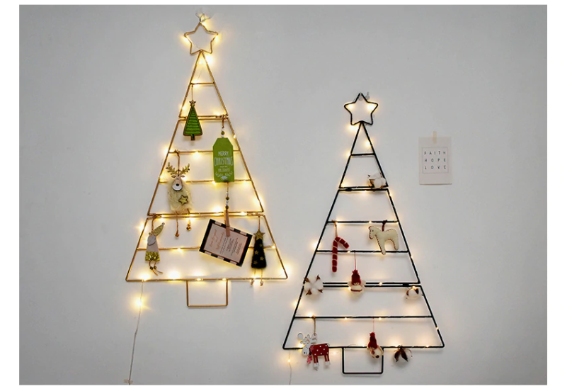 Wall Hanging Iron Nordic Style Christmas Tree