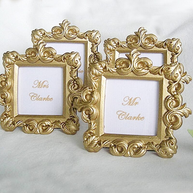 Set of 50 Wedding Frames in Gold