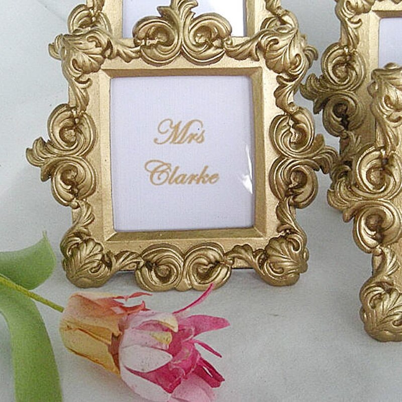 Set of 50 Wedding Frames in Gold